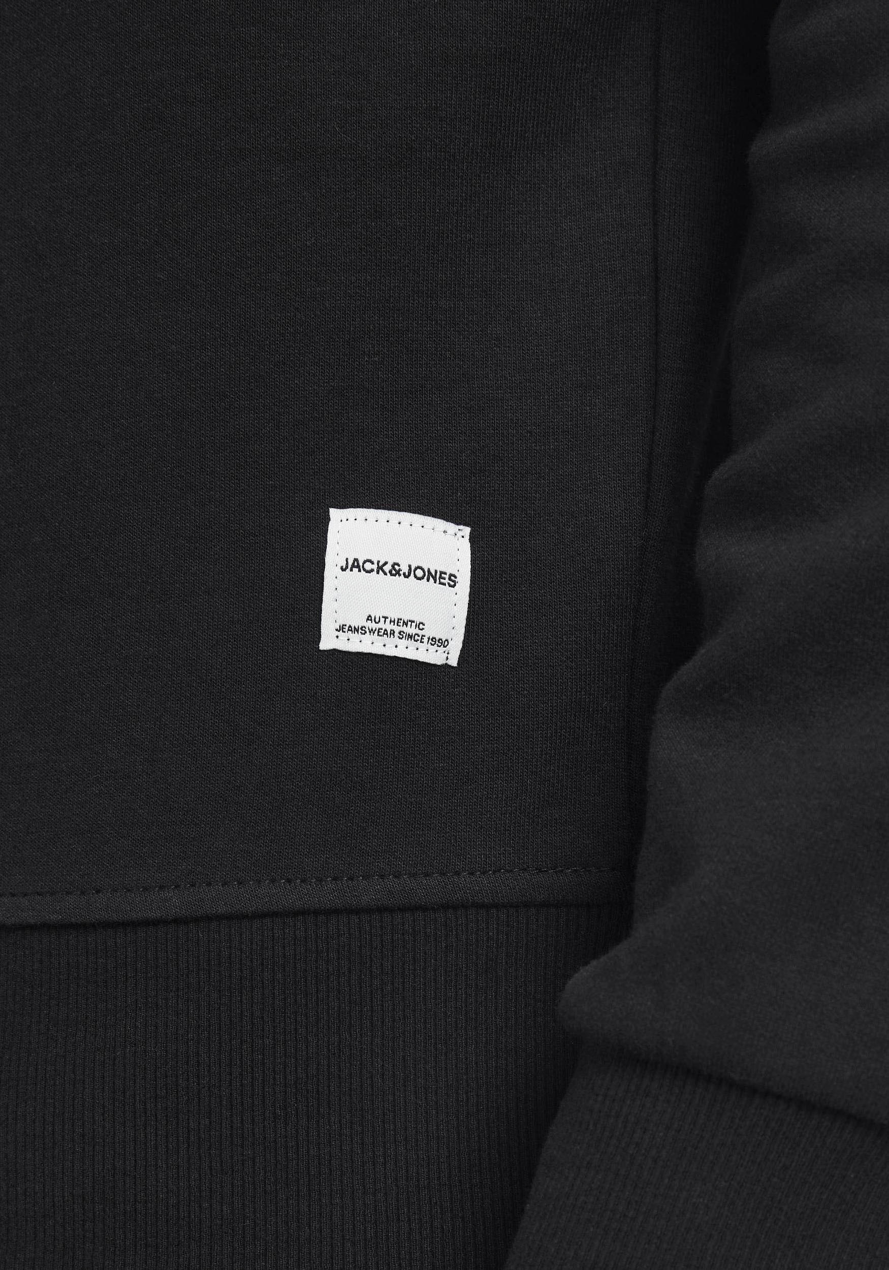 Jack & Jones Sweatshirt »JJEBASIC mit Flaglabel und weicher Baumwollmischung«, unifarben, modisch, regular fit, Baumwolle, Rundhals