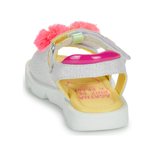 Agatha Ruiz de la Prada - SANDALIA CEREZAS - Argenté / Rose