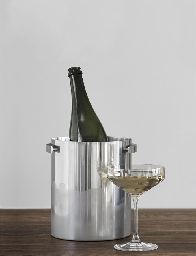 Stelton Arne Jacobsen champagne køler steel Steel