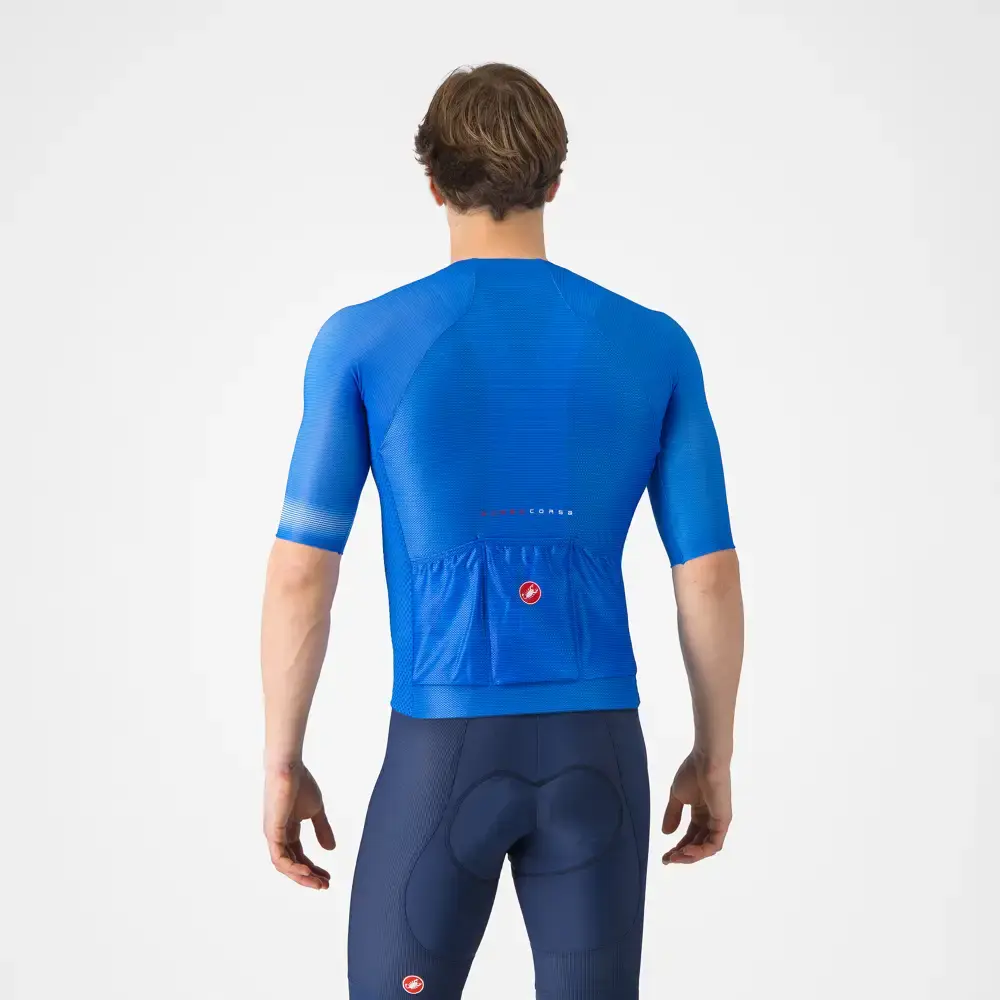 Castelli Climber's A/C Fietsshirt Korte Mouwen Blauw Heren