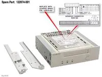 HP 4/8GB DAT Drive, Lagringsdrev, Båndpatron, 2:1, DAT, 4 GB, 8 GB