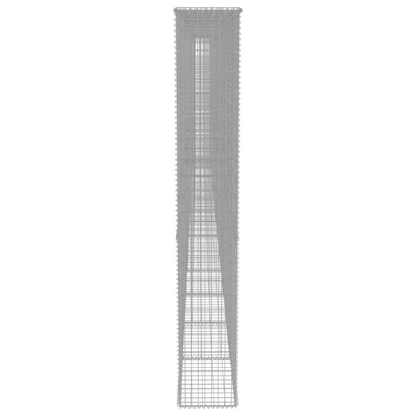 vidaXL Gabion med topp- og bunndekke galvanisert stål 900x50x200 cm