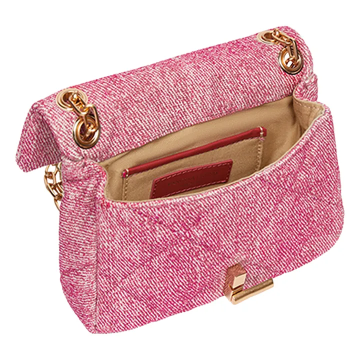 Vanessa Bruno Sac Nano Moon Effet Denim Délavé | Rose fuschia