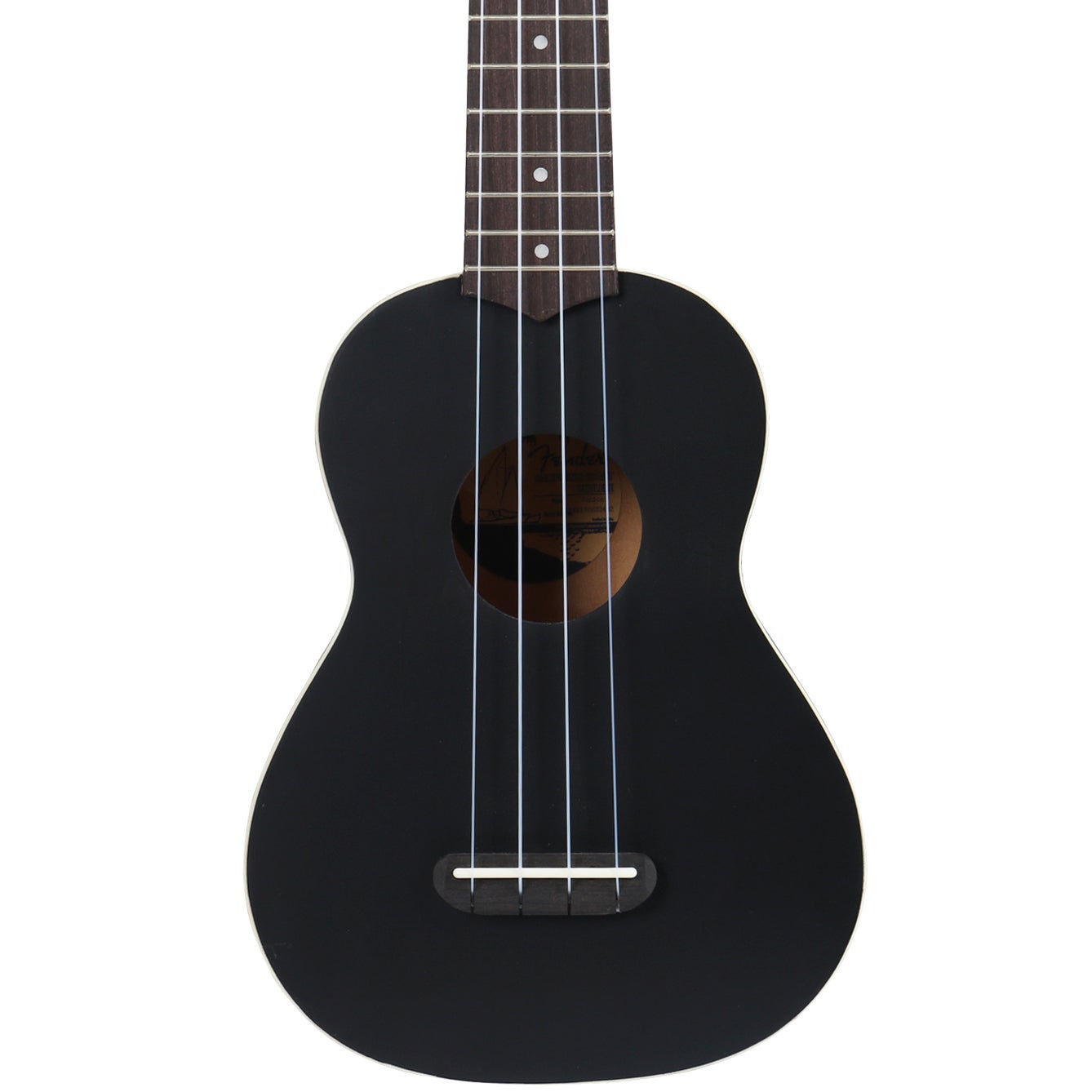 Fender California Coast Venice sopraan ukelele zwart
