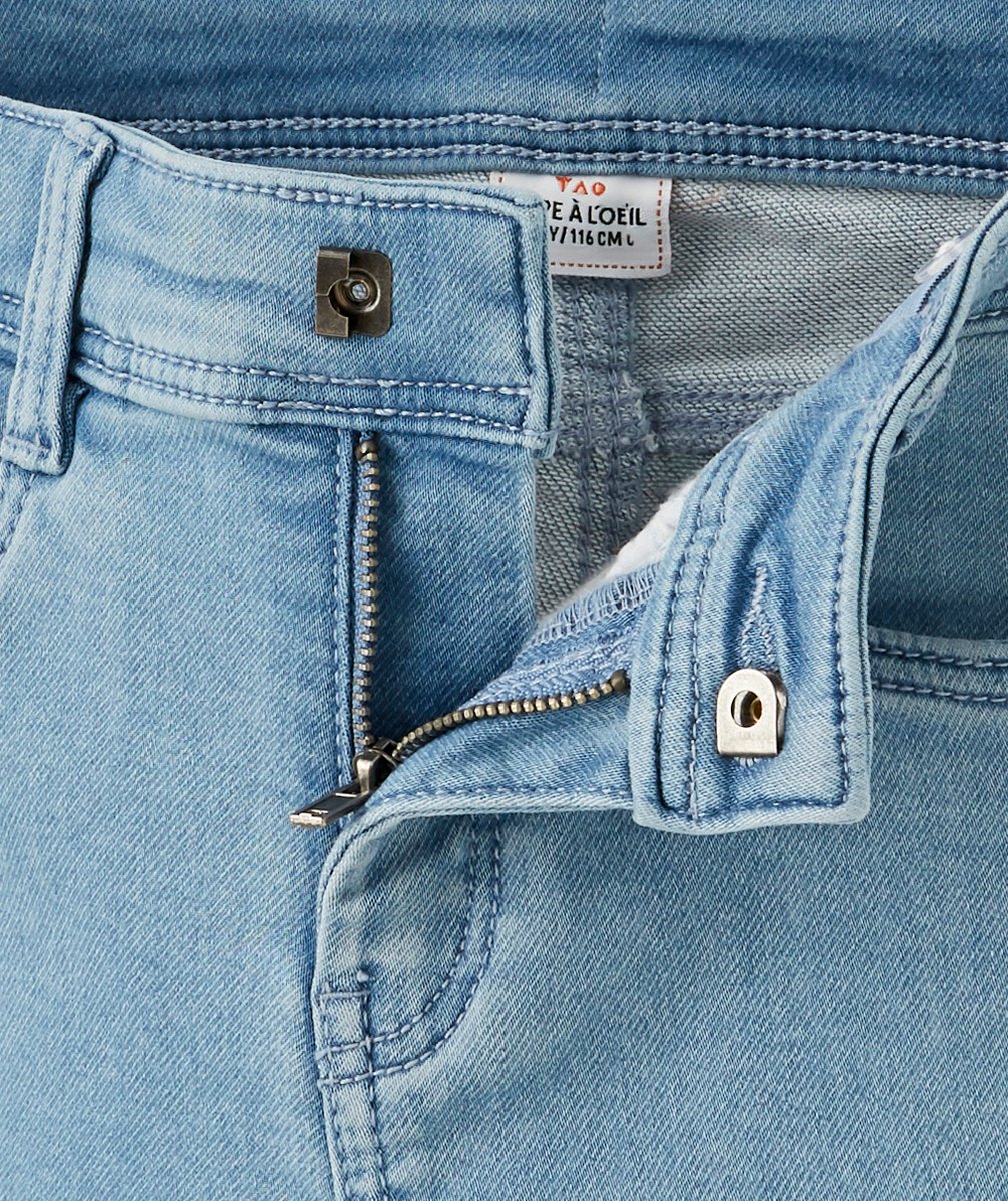BERMUDA DROIT GARÇON EN DENIM BLEU LOW IMPACT