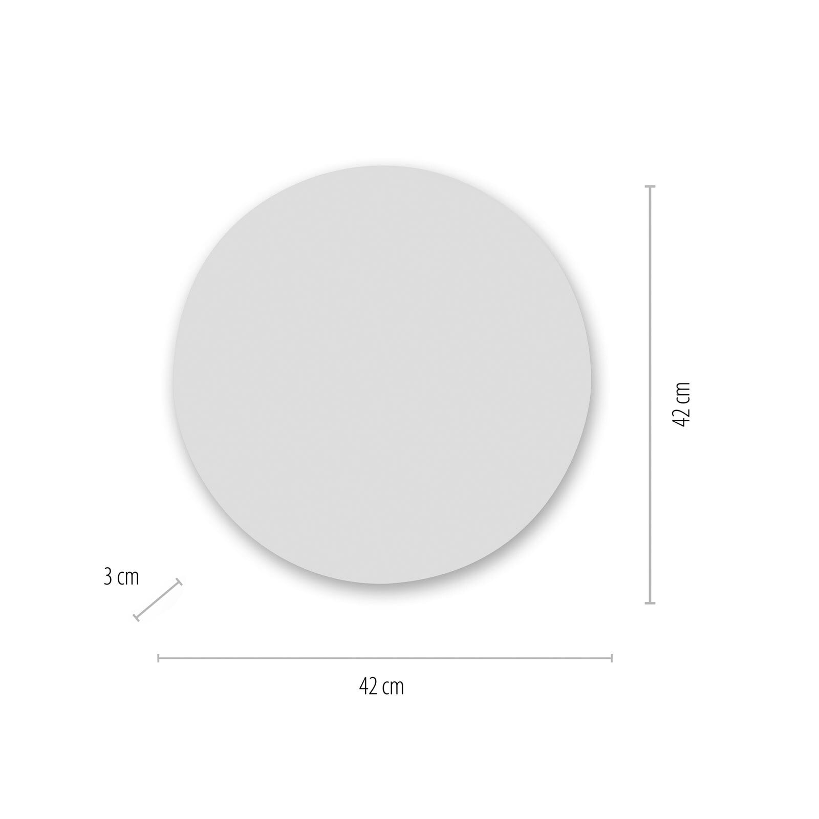 LED-Deckenleuchte Gustav 42x2,9 cm rund weiß