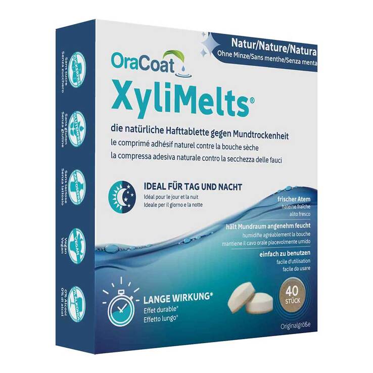 OraCoat XyliMelts® Hafttabletten Natur, 40 St