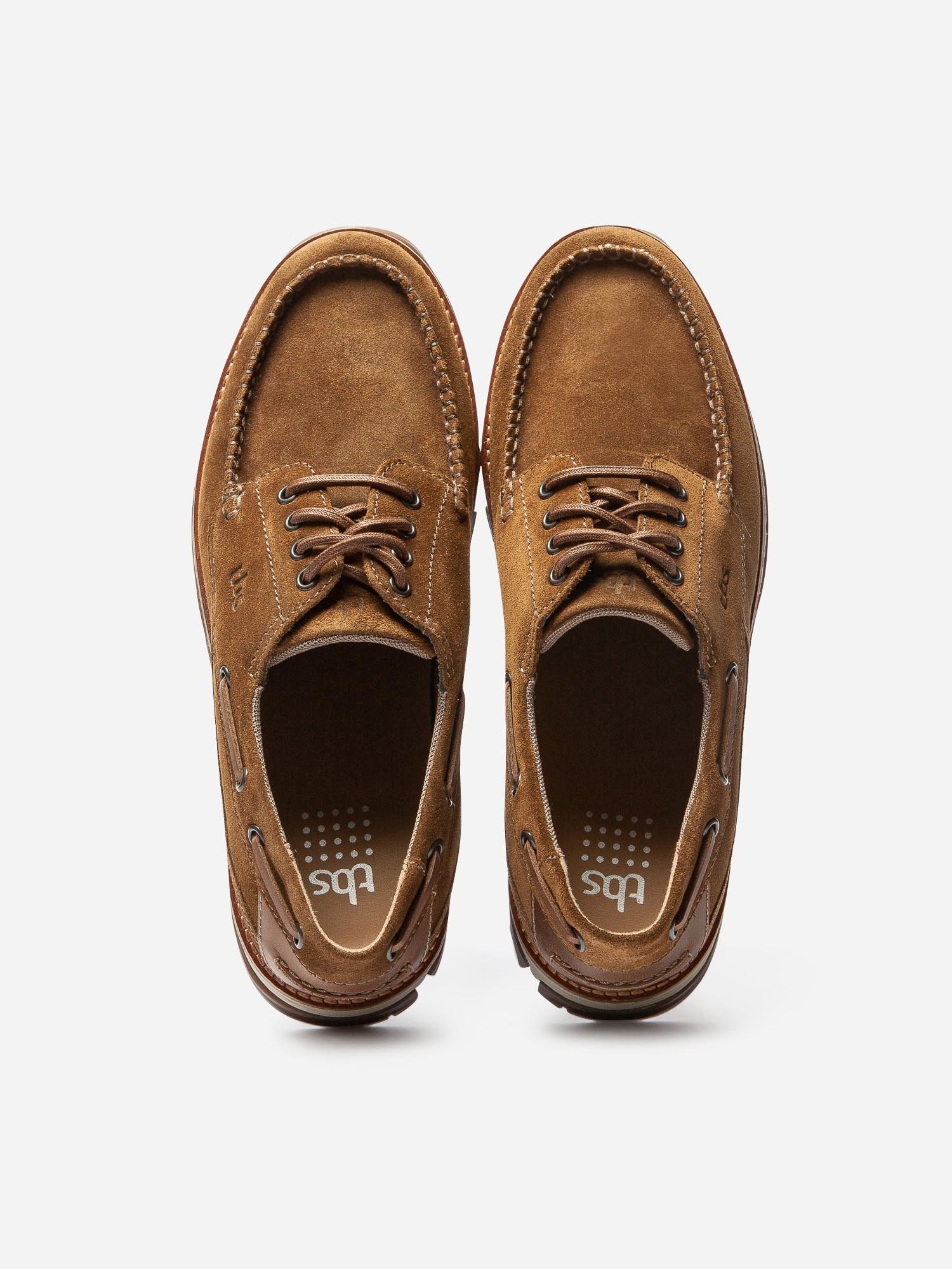 Chaussures Bateau Homme Semelle Epaisse Cuir Marron
