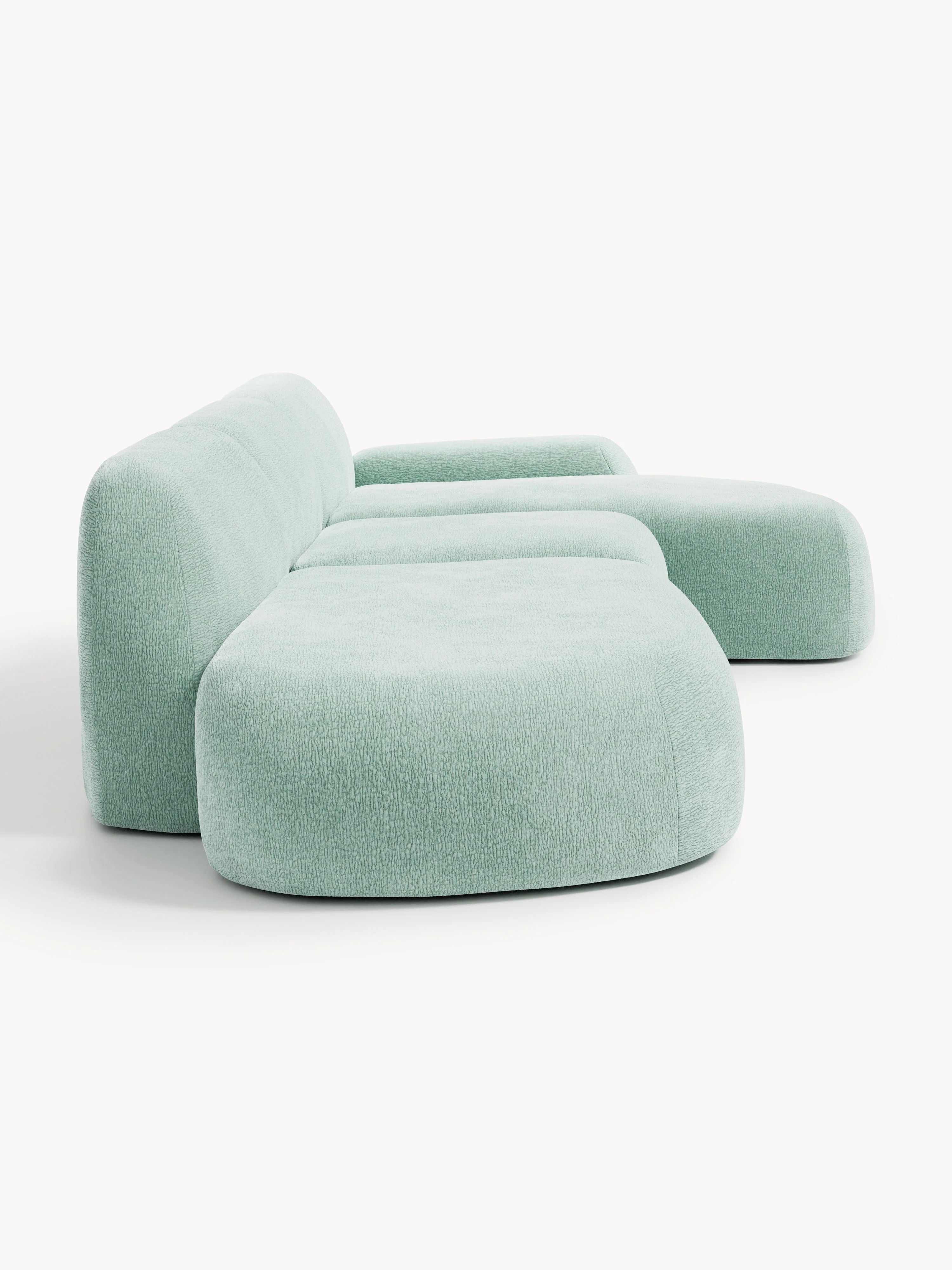 Modulaire hoekbank Wolke (4-zits) met chaise longue