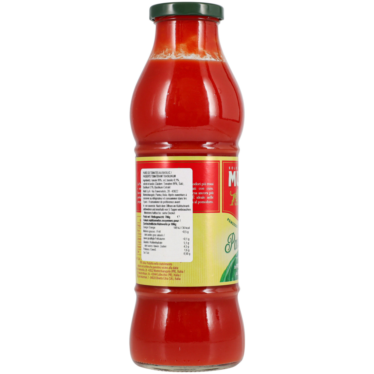 Mutti Passata pomodoro con basilico