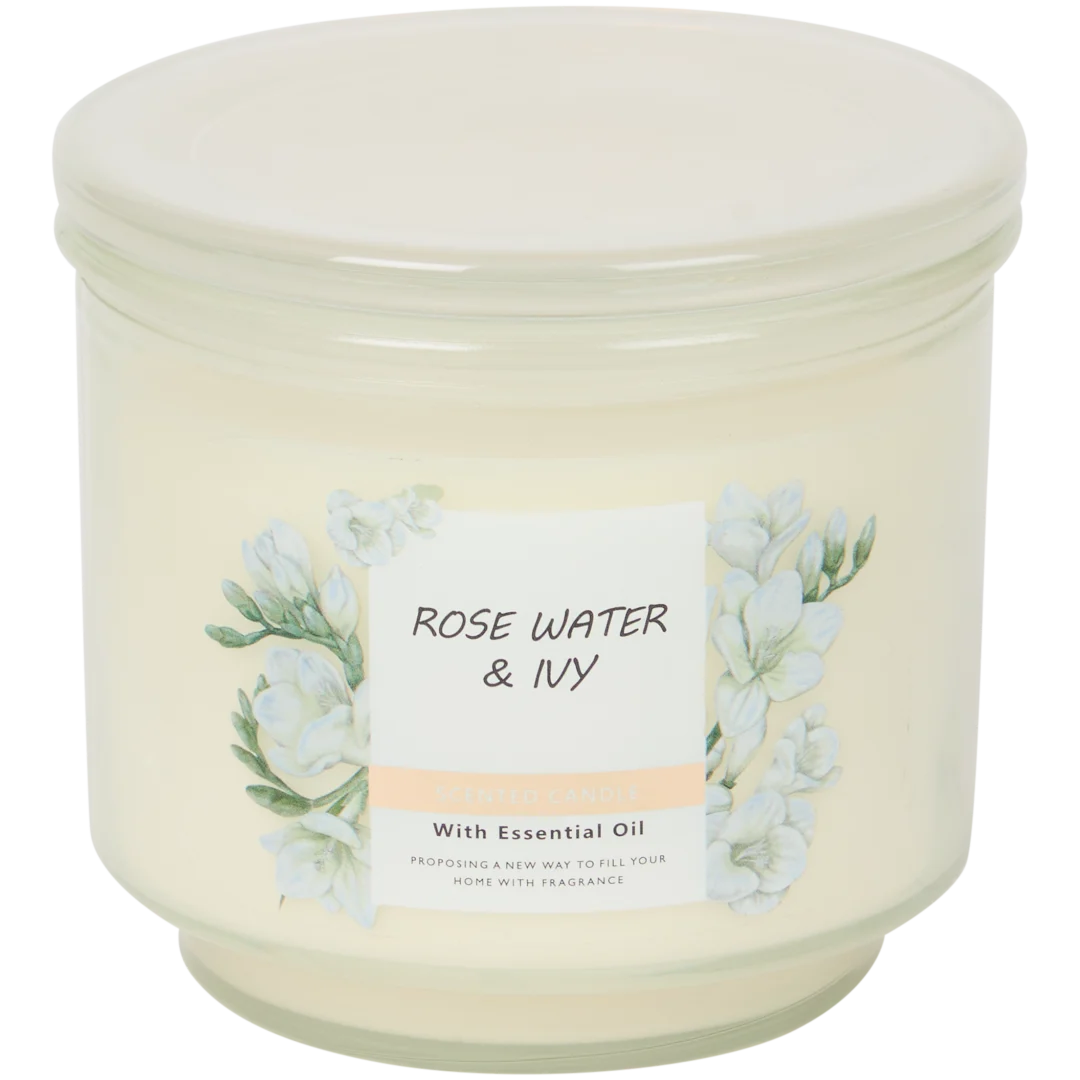Bougie parfumée avec couvercle