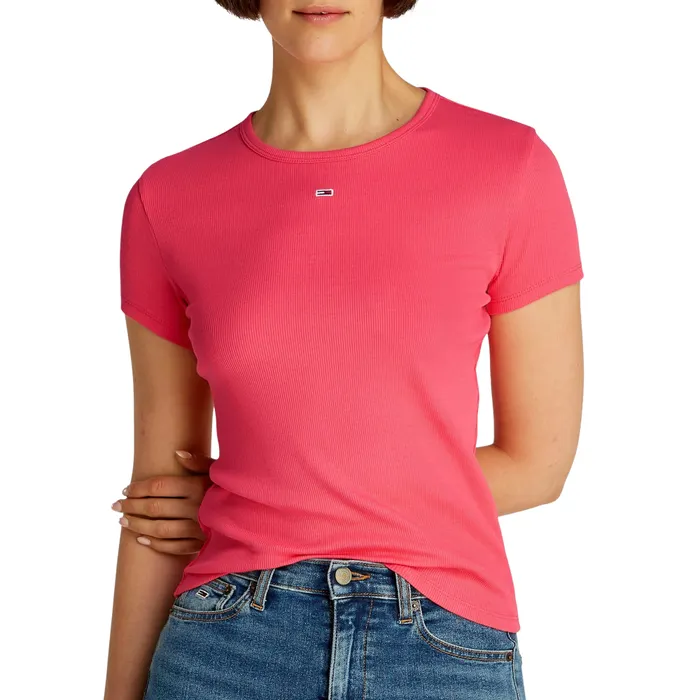 Tommy Hilfiger Essential Slim Rib-Knit Shirt Dames
