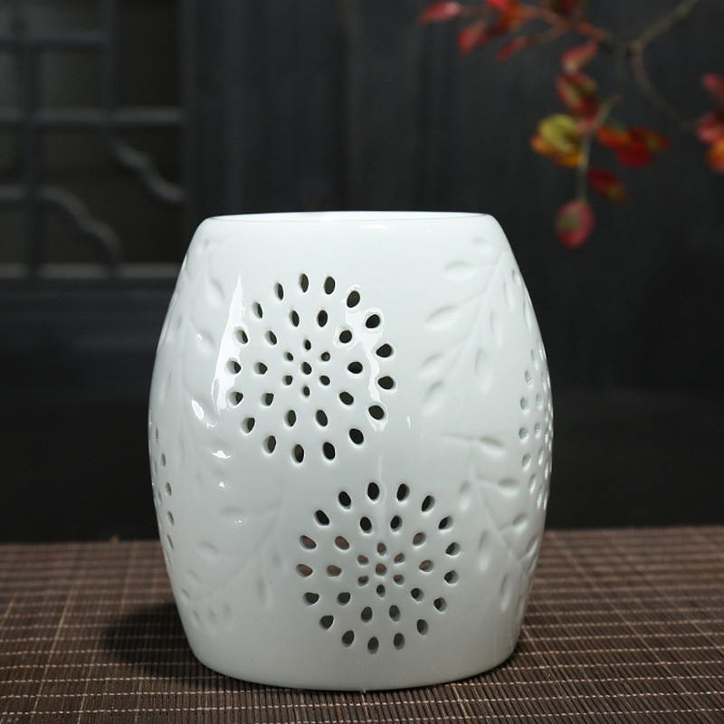 Keramik Duftlampe Kerzen Aroma Teelicht - Weiss