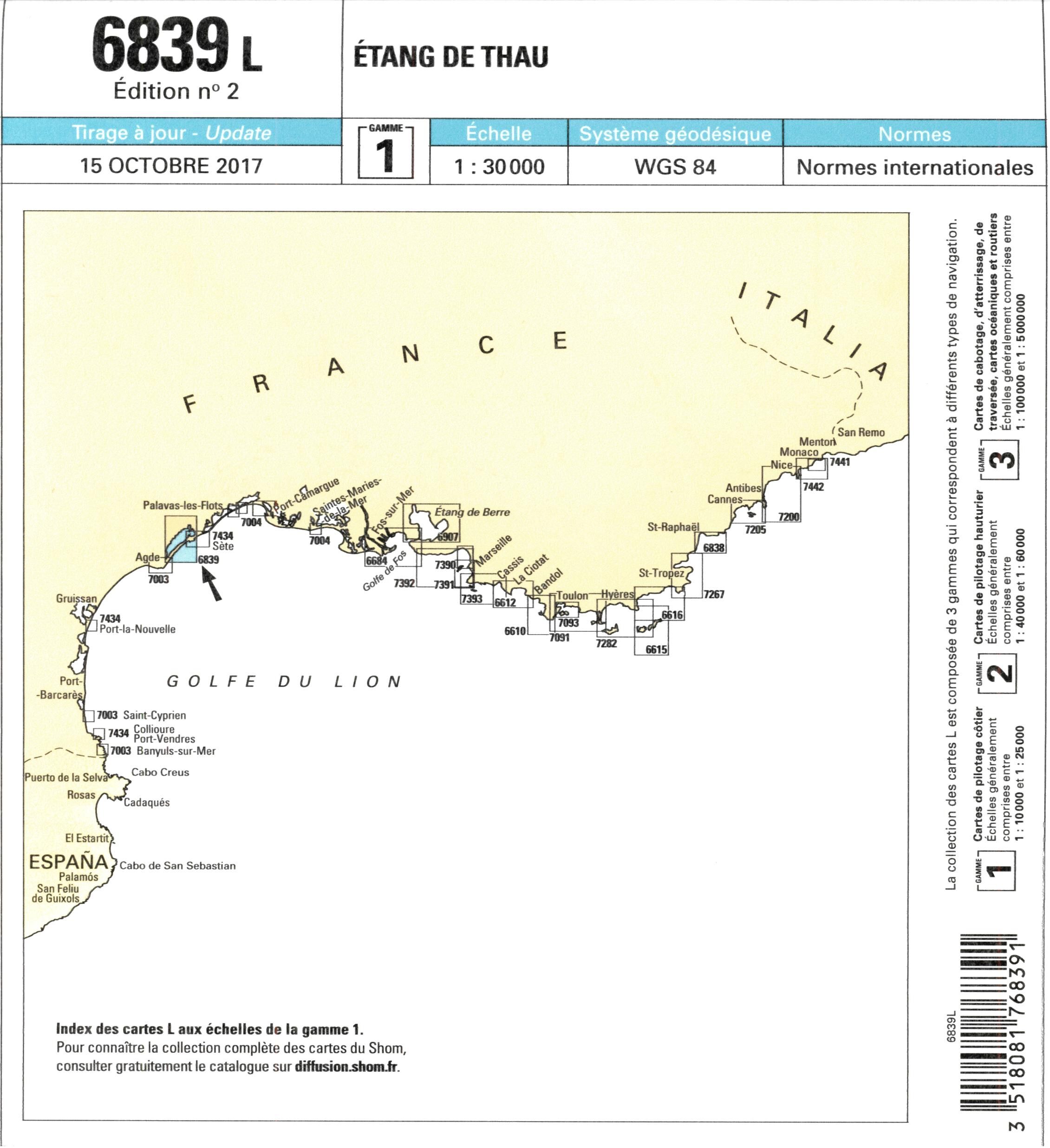 EPSHOM - 6839L ETANG DE THAU