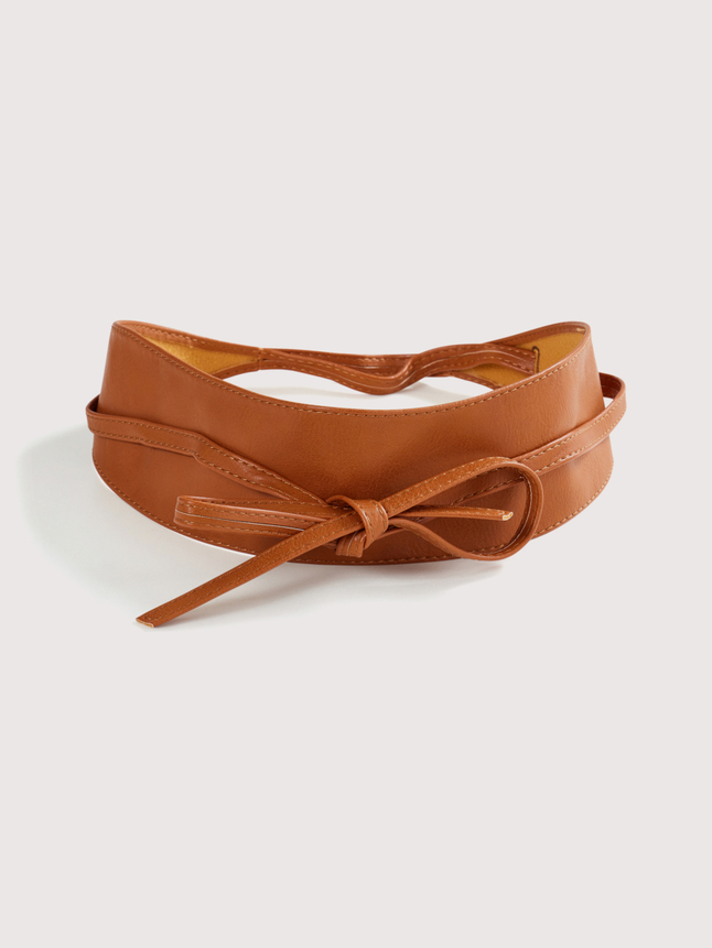Ceinture large à nouer