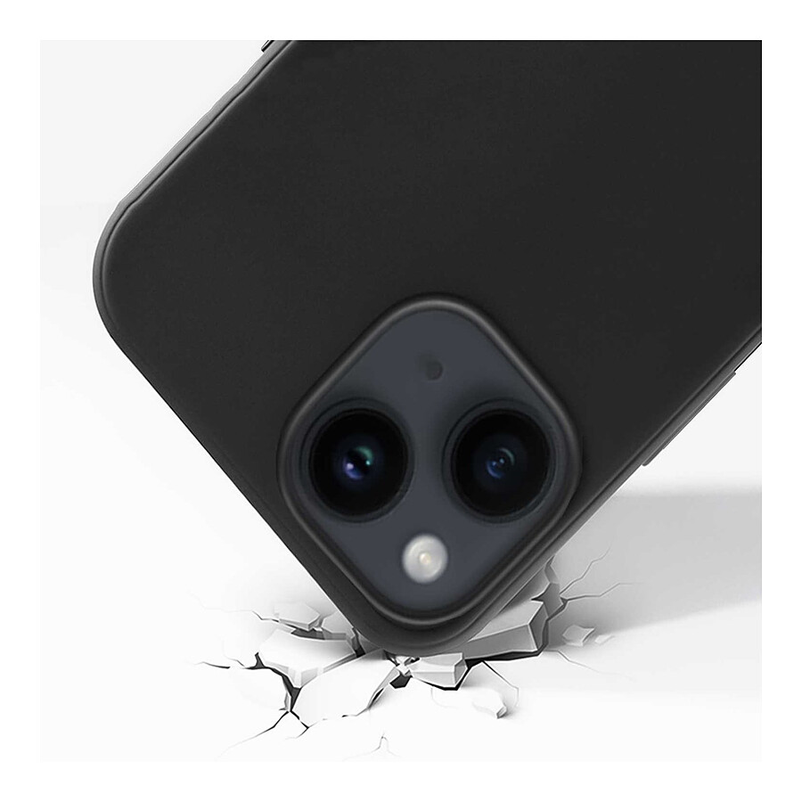 Akashi Coque de protection en silicone noir- Apple iPhone 13 / 14