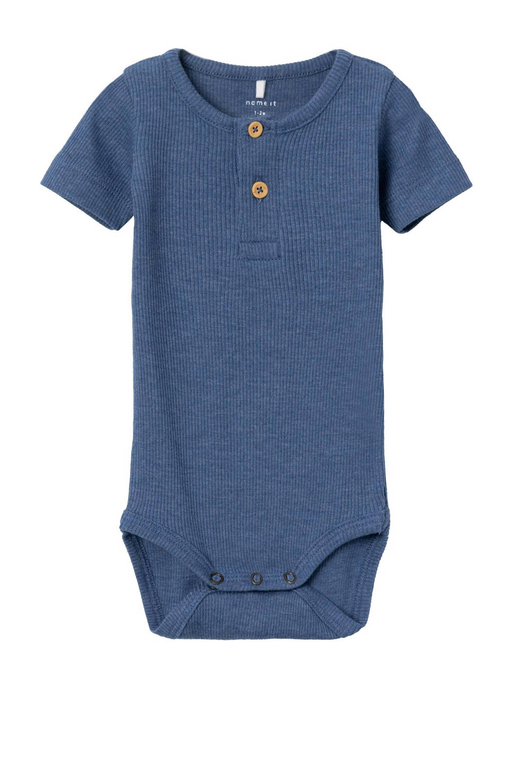 NAME IT romper NBMKAB met katoen blauw