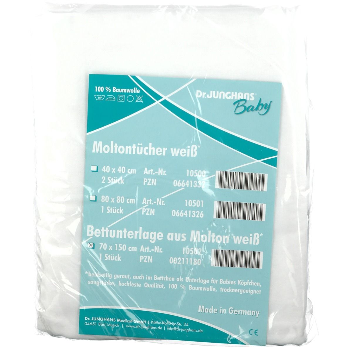 Dr. Junghans® Molton Bettunterlage