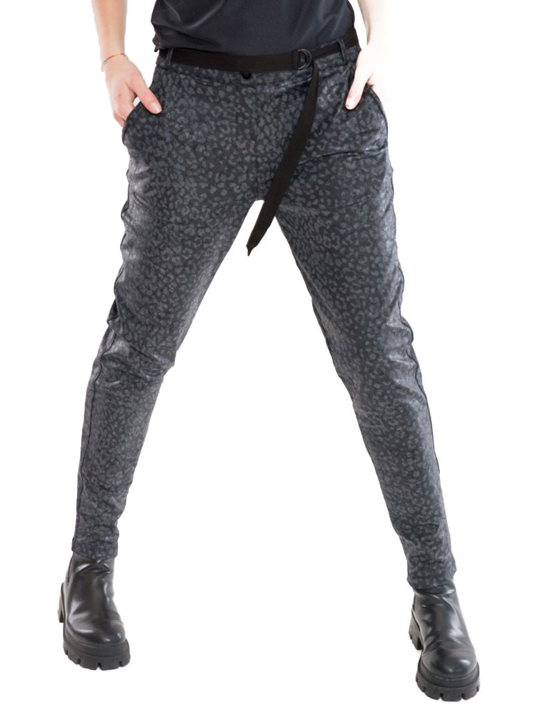 HBT INSOLITES - KRISTIANA PANTALON CITY STRAIGHT BLACK LÉO