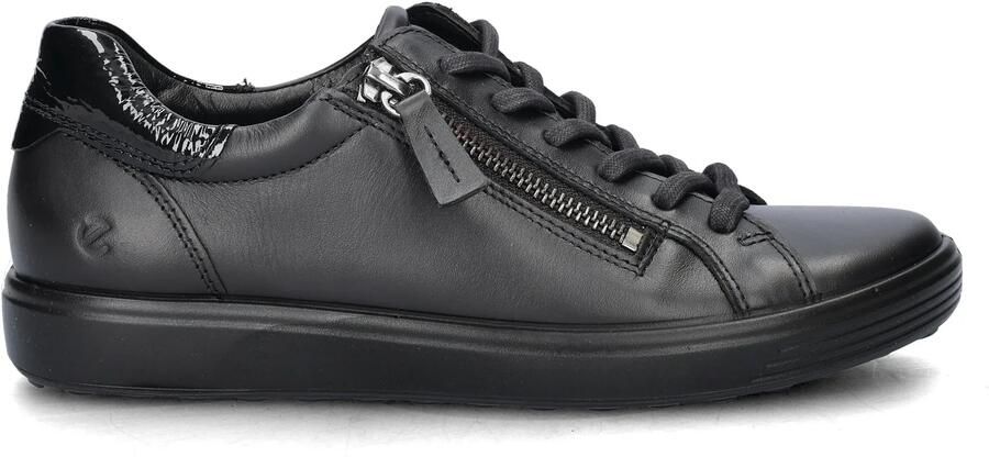 ECCO Soft 7 dames sneaker Zwart