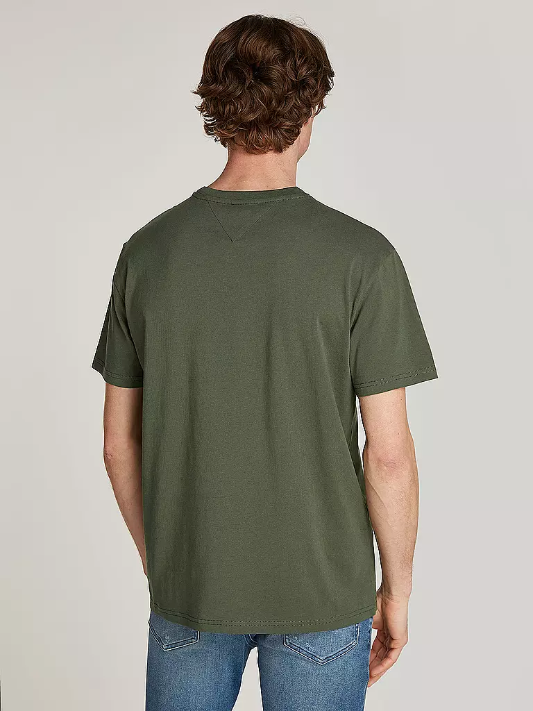 TOMMY JEANS T-Shirt  dunkelgrün