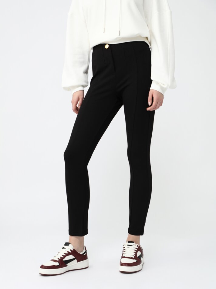 Calça legging de malha Roma - Preta