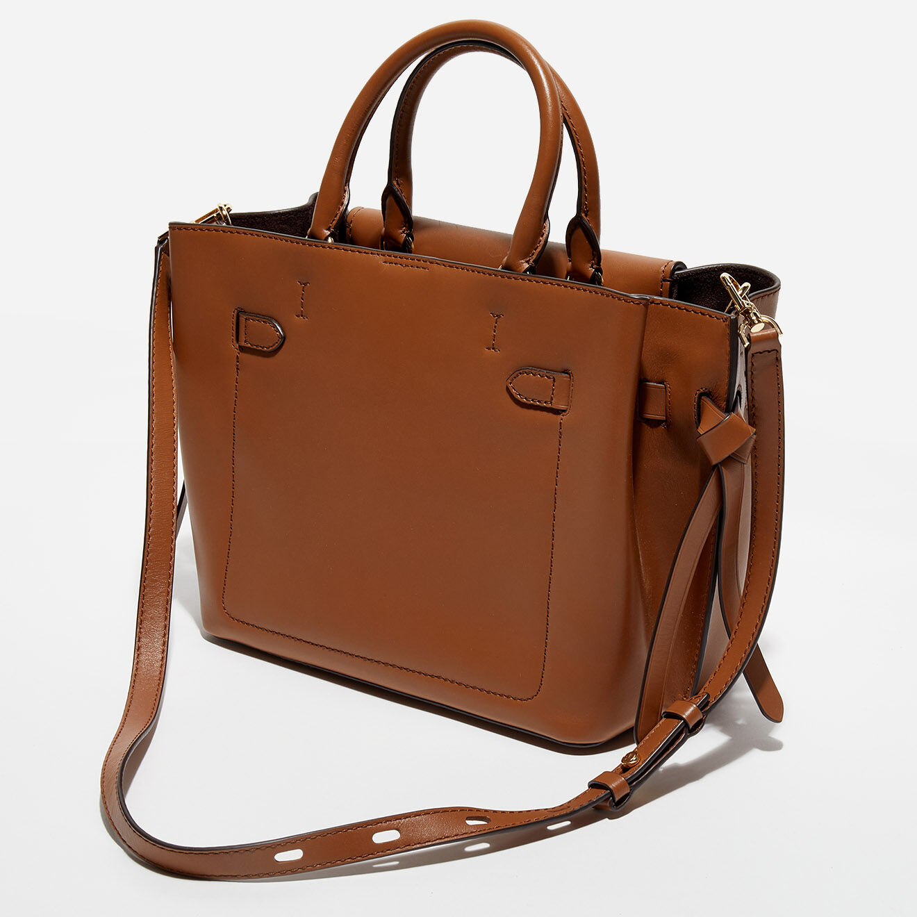 Michael Kors Sac à main en Cuir Hamilton Legacy camel - 40x25.5x15 cm