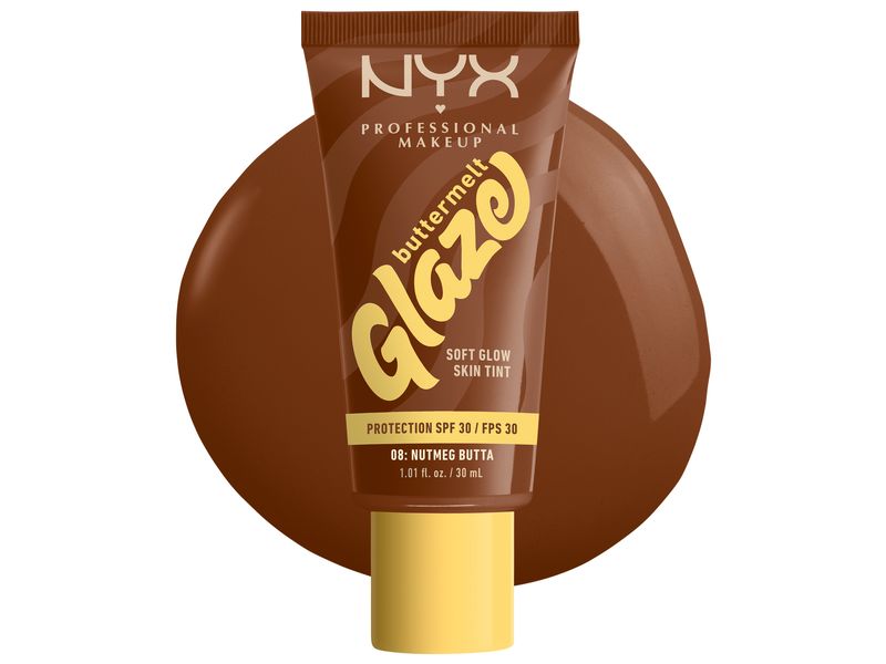 NYX Professional Makeup Foundation Buttermelt Glaze LSF 30 Aufbaubare Foundation mit der Extra-Portion Sonnenschutz