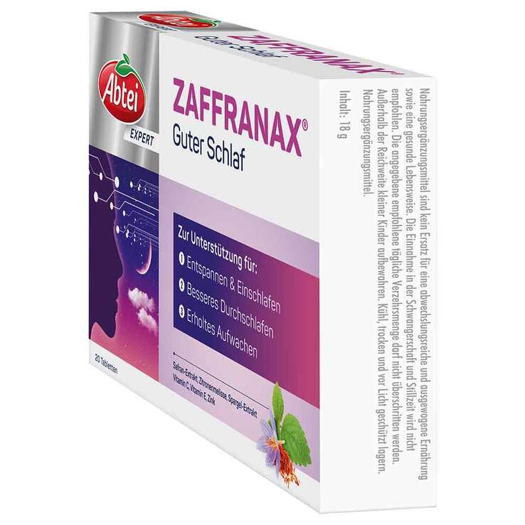 Abtei Expert Zaffranax Guter Schlaf Tabletten, 20 St