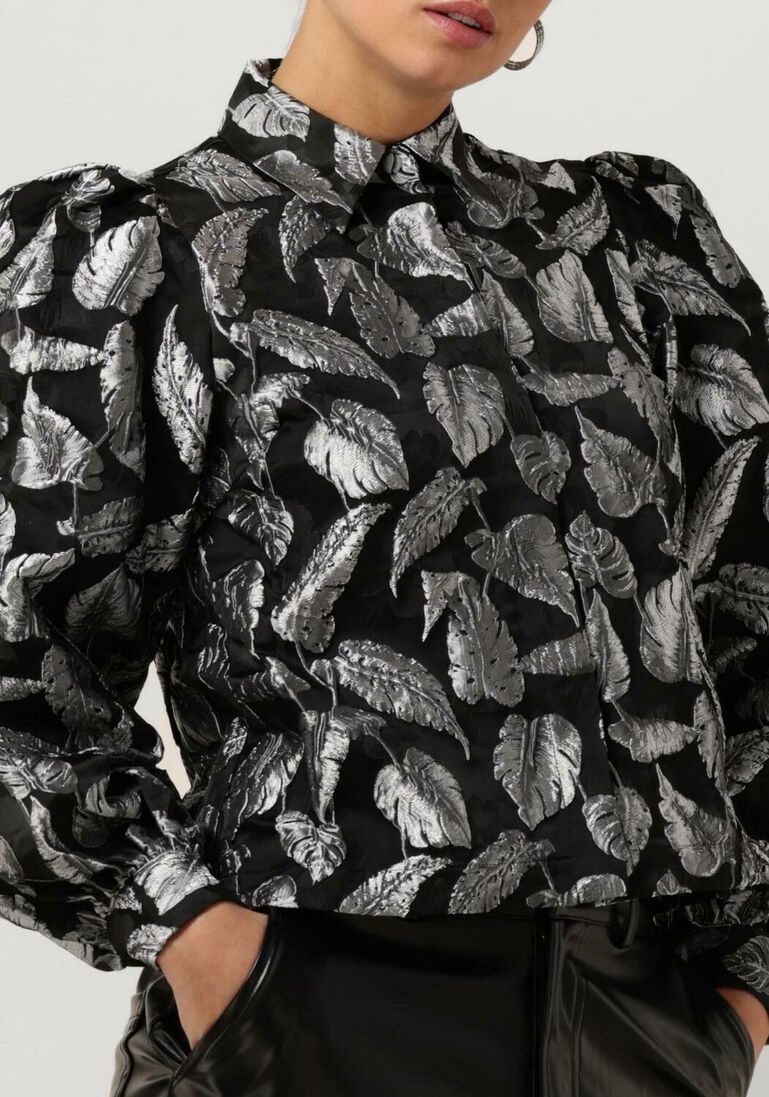 SELECTED FEMME zilveren selected femme blouse slfpaula-elani silver leaf jacket b