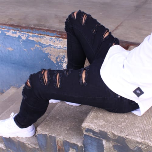 Jean Skinny Destroy 1404-254KD Noir