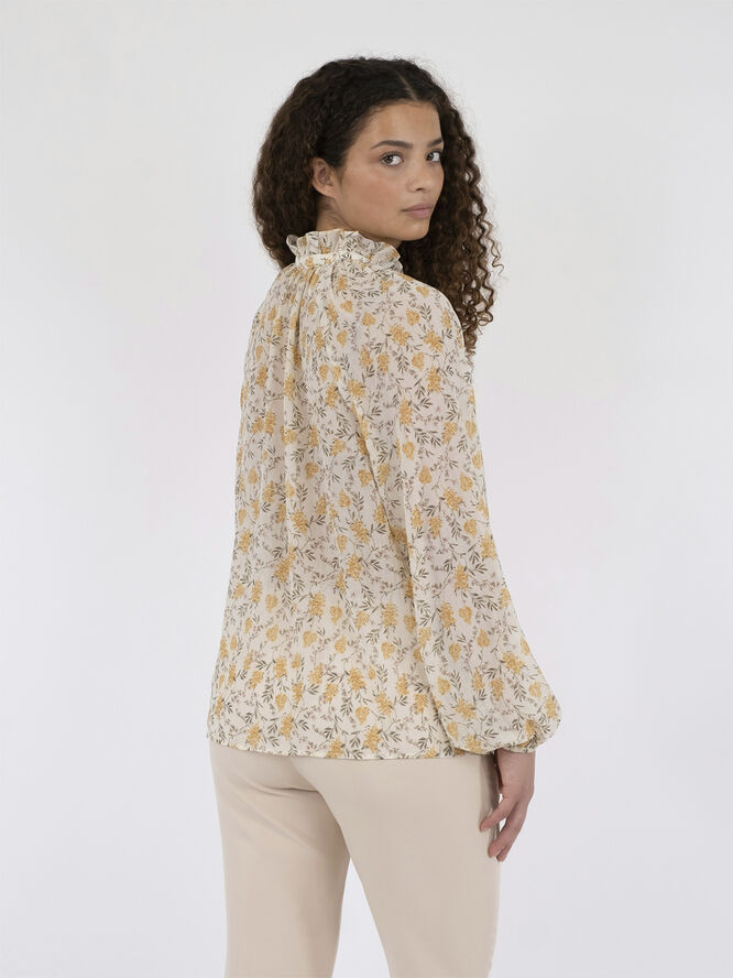 Neo Noir Sommie Field Blouse Light yellow