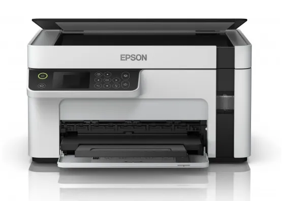 Epson EcoTank ET-M2120 - Multifunktionsprinter - S/H - blækprinter - A4/Legal (medie) - op til 15 spm (udskriver) - 150 ark - USB, Wi-Fi - hvid