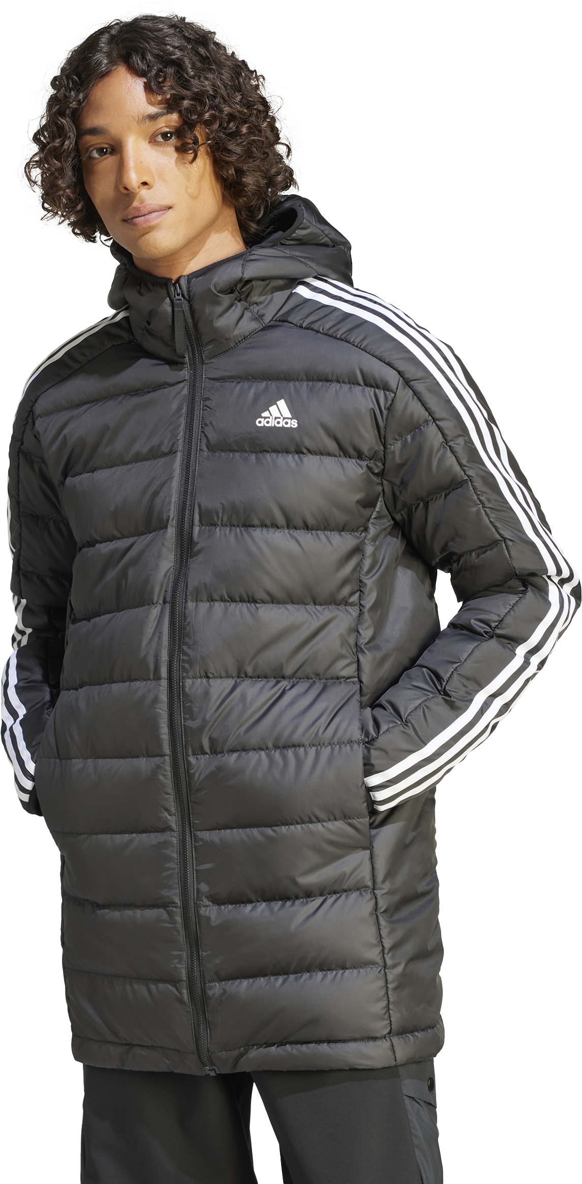 adidas Sportswear Essentials Down Jacke Schwarz