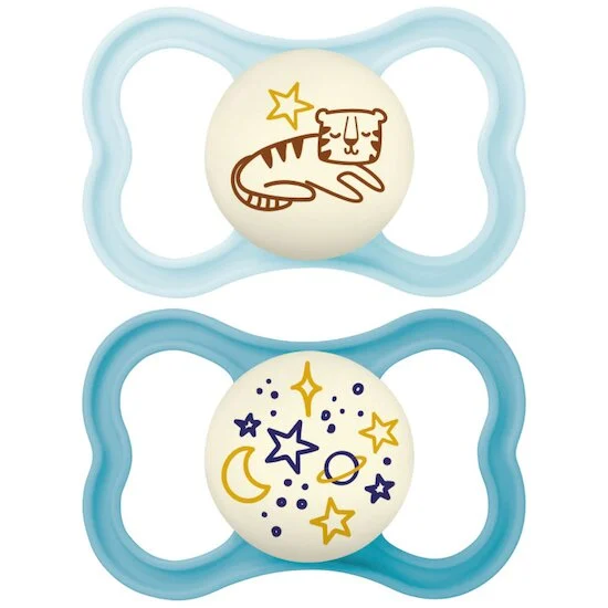 Lot de 2 Sucettes Supreme Nuit   Aléatoire        de               Mam