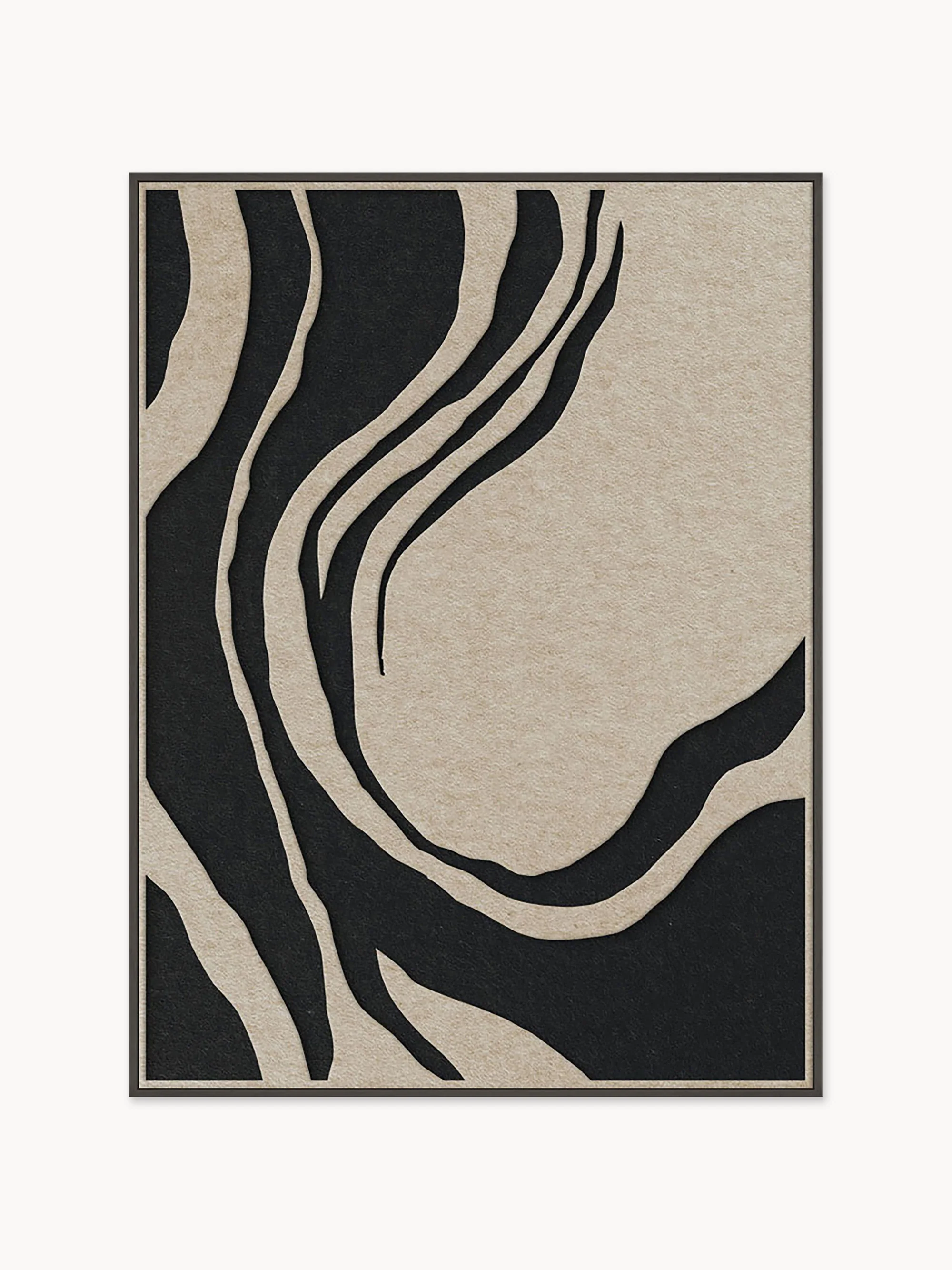 Akoestische wanddecoratie Sacred Silence met houten frame
