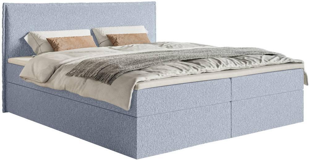 NADUVI Collection Boxspring Esmay chenille - opbergvak+topper 140x200