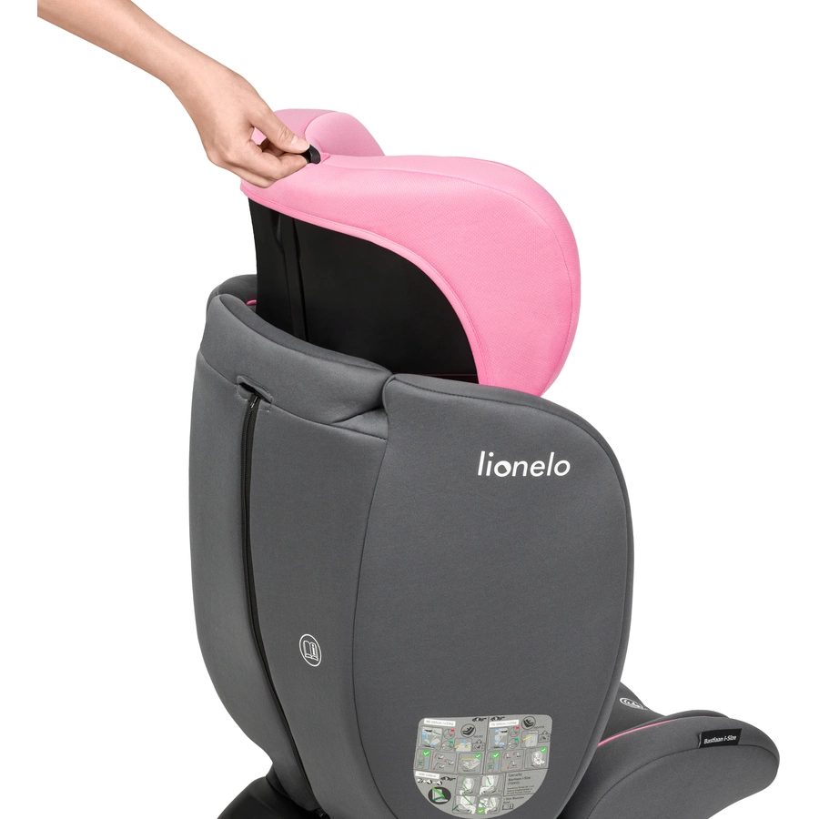 lionelo Kindersitz Bastiaan i-Size Pink Baby