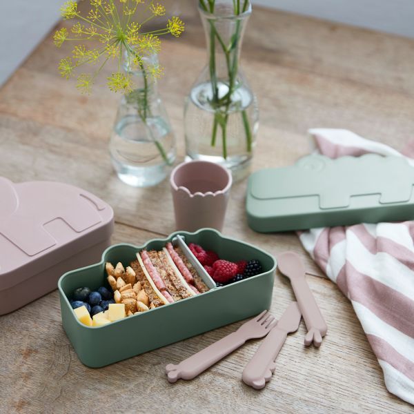 Done By Deer Croco Lunchbox Green