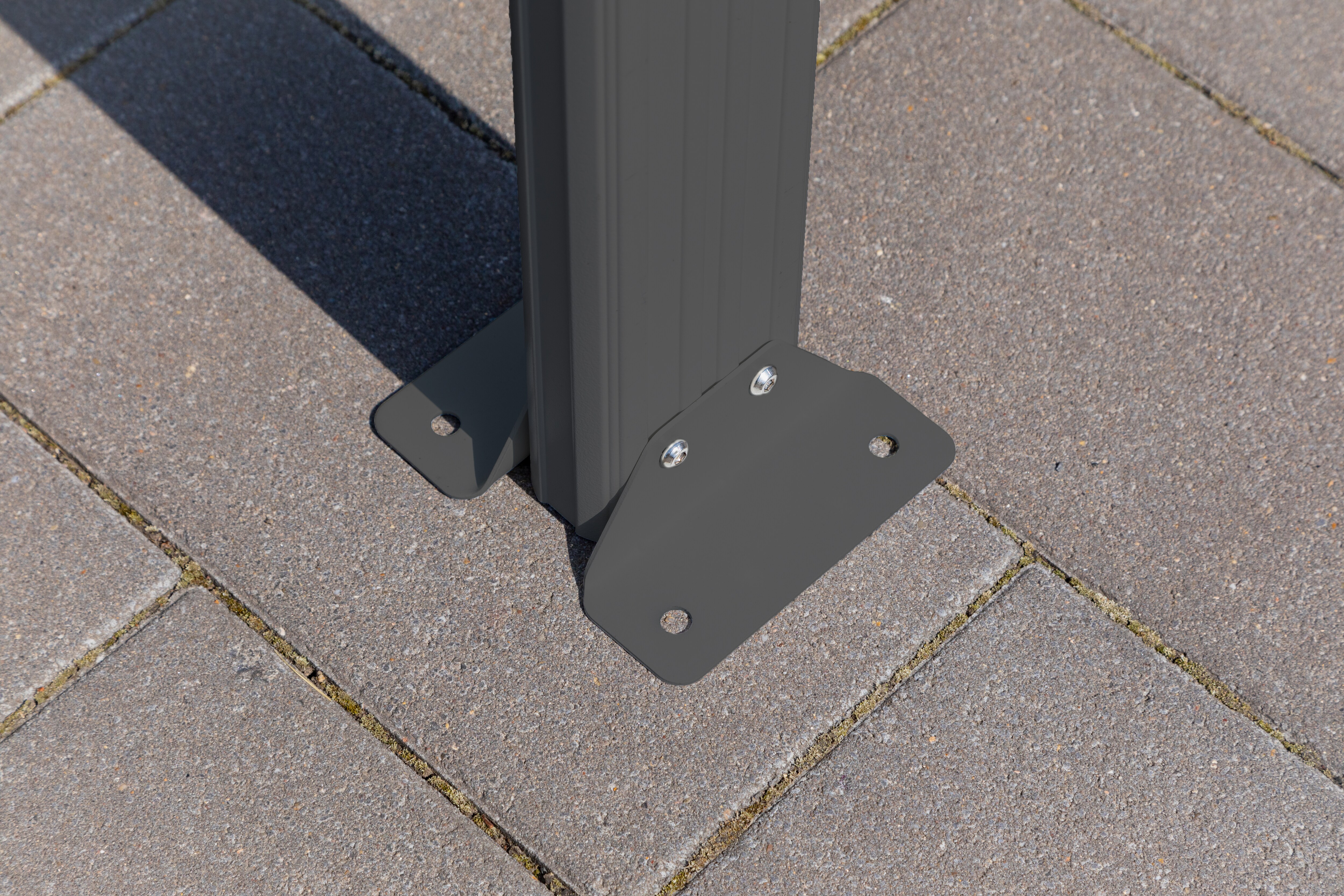 Westmann Aluminium Flachdach Carport Helsinki 15 m² anthrazit inkl. Regenrinne
