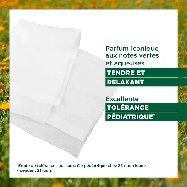 Klorane Bébé Calendula Lingette Nettoyante Douce 70 unités