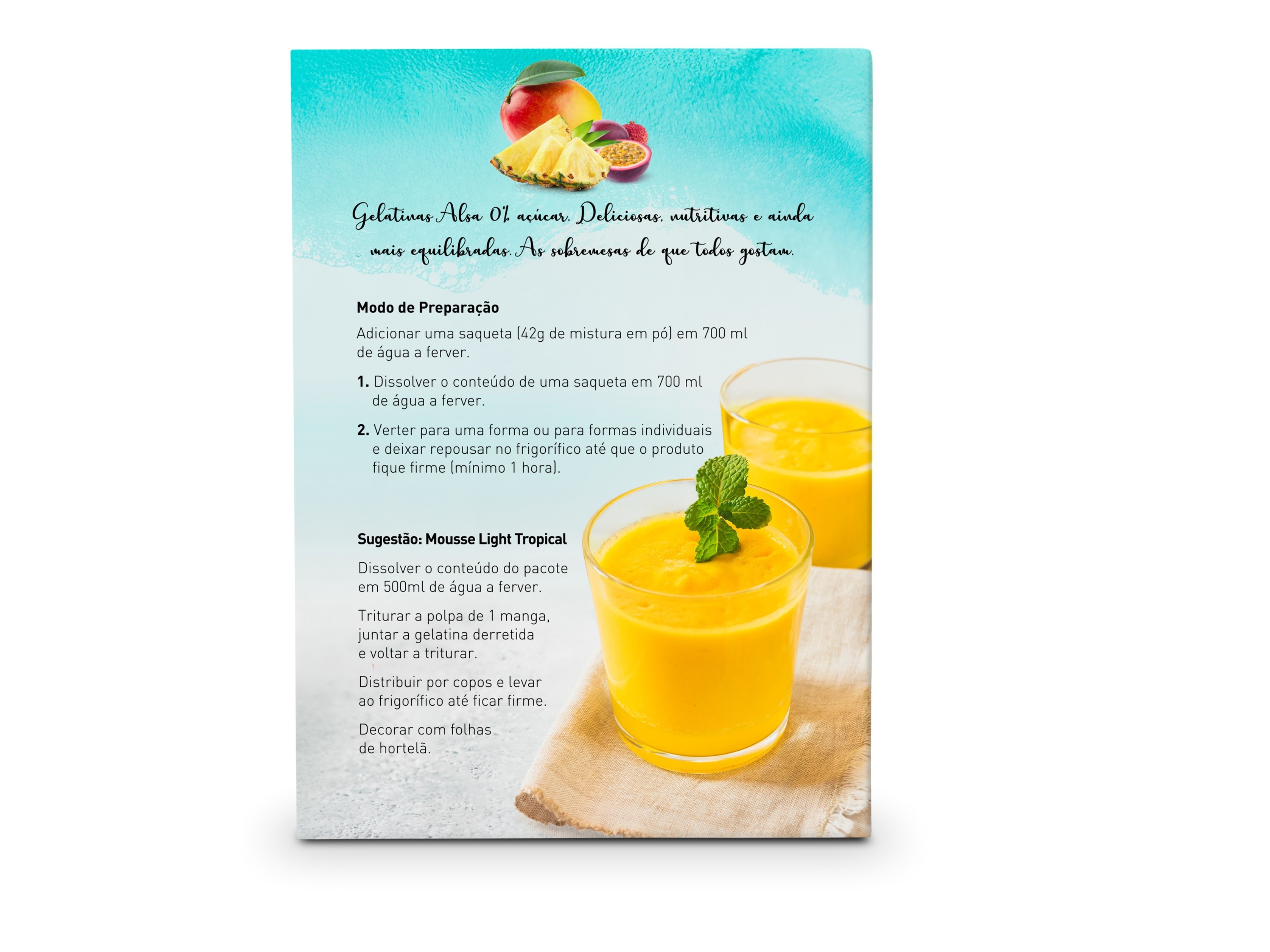 GELATINAS ALSA 0% FRUTOS TROPICAIS 42G