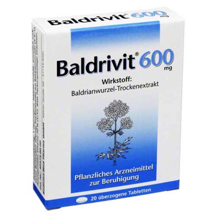 Baldrivit 600 mg überzogene Tabletten, 20 St