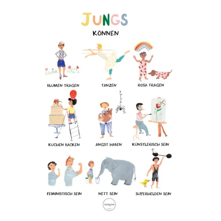 Garçon Milano Affiche Jungs Können… DE