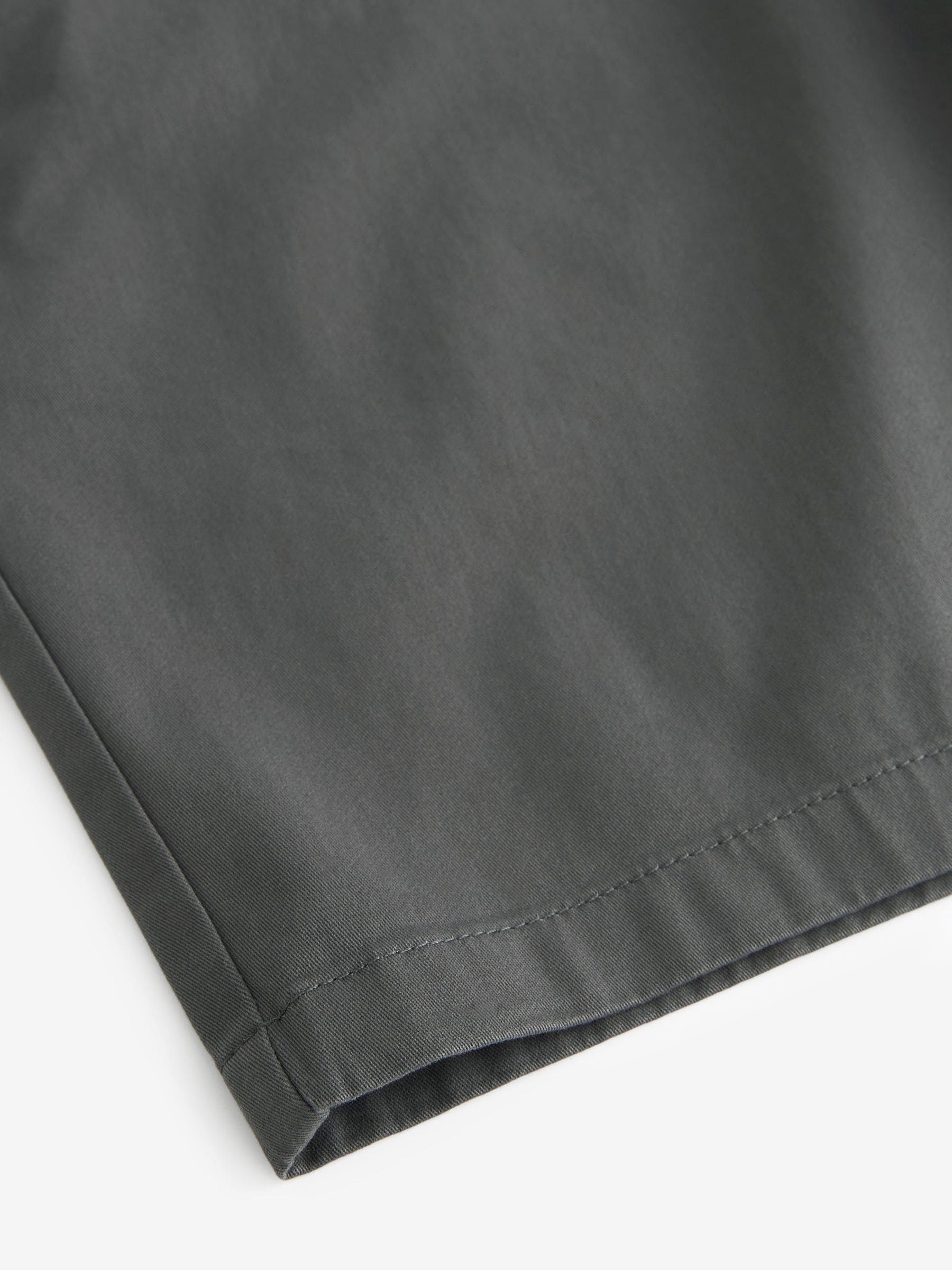 Antraciet - Straight fit - Chinoshort met stretch