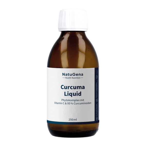 NatuGena® Curcuma Liquid Phytokomplex mit Vitamin C & 95% Curcuminoiden 250ml