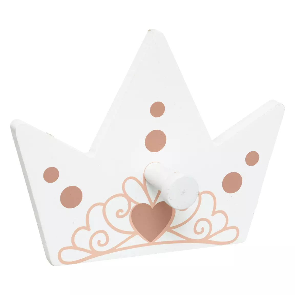 Lot de 3 patères enfant bois Princesse Rose