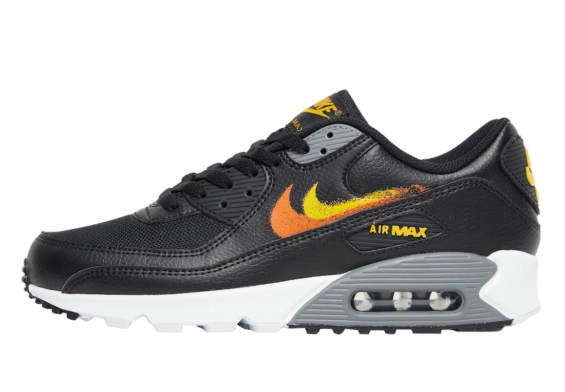 Nike Air Max 90 With Spray Paint Swooshes