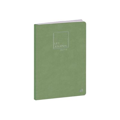Quo Vadis Life Journal - Carnet de notes 15 x 21 cm - pointillés - vert tilleul