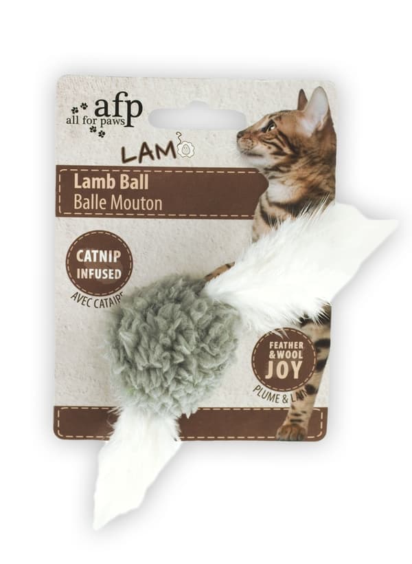 AFP Lammeull-Lammeball med fuglelyd Kattemynte